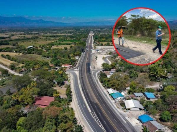 Juan Orlando Hernández, realizó una visita para supervisar los avances del tramo carretero.