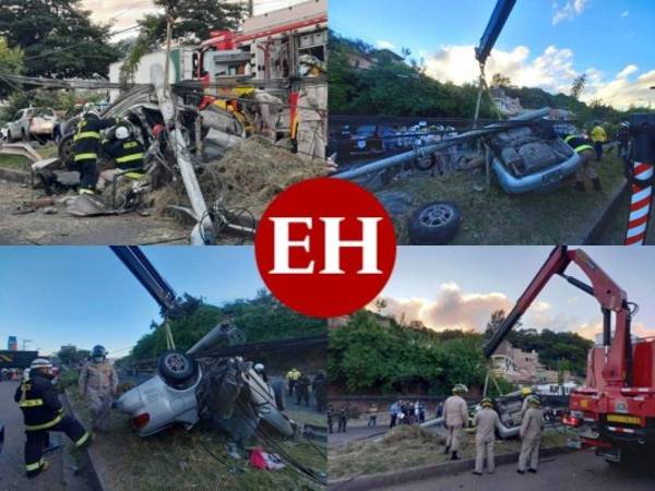 Desastre a su paso, dolor y consternación, es lo que dejó un aparatoso accidente vehicular registrado la madrugada de este viernes a la altura de la colonia Hato de Enmedio, en la capital hondureña. Una persona muerta y otra más herida quedaron en el lugar. Más detalles a continuación.