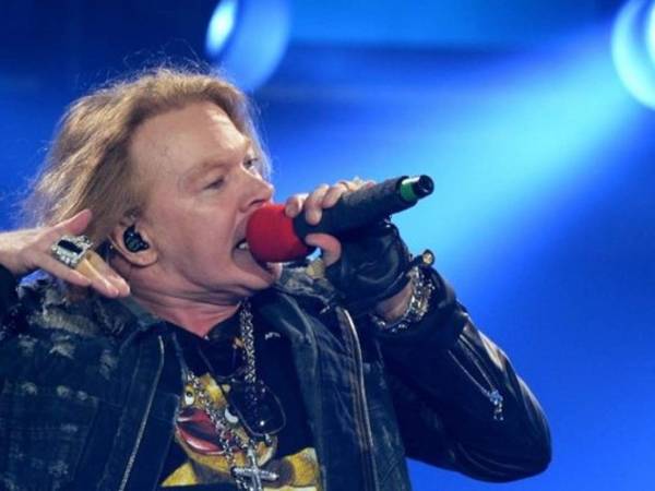 Axl Rose, vocalista de Guns N'Roses. Foto: AFP