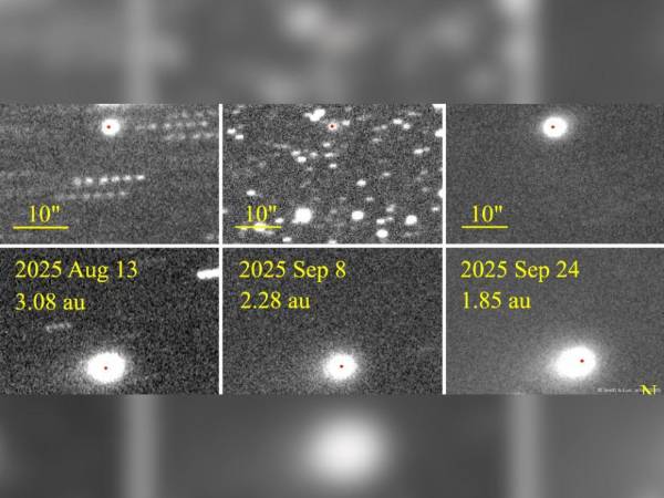 El cometa 3I/ATLAS recientemente ha sorprendido por su cola —esa característica típica de los cometas— cambió de dirección de manera inesperada: en lugar de apuntar casi siempre en sentido opuesto al Sol, comenzó a orientarse hacia el Sol. Aquí lo que se sabe de este cambio.