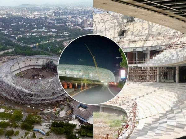 Nayib Bukele, presidente de El Salvador, presumió los avances en el nuevo estadio de El Salvador que se construye con fondos de China. La instalación se encuentra en un 75% de las obras y así está actualmente.