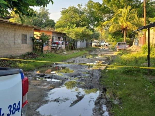 Escena donde se encontró el cuerpo sin vida de ambas personas.