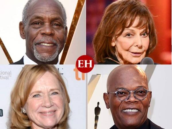 En esta combinación de fotos, Danny Glover, Samuel L. Jackson, Elaine May y Liv Ullmannm, quienes serán homenajeados en la 12ma entrega de los Premios de los Gobernadores en enero.