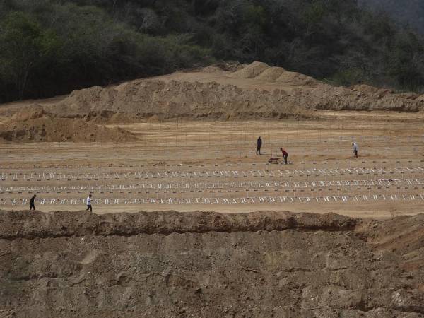 El cementerio municipal de la Esperanza, ampliado para poder acoger a las víctimas del doble terremoto del 24 de junio en Venezuela, sigue recibiendo cadáveres y enterrándolos, mientras los crematorios de Caracas y la morgue de La Guaira funcionan las 24 horas desde hace más de 15 días para hacer frente a los más de 3.899 muertos.