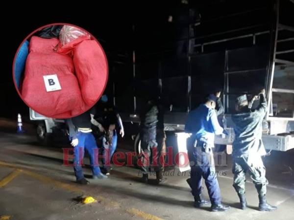 El cargamento fue interceptado cuando los militares se dirigían a Tegucigalpa.