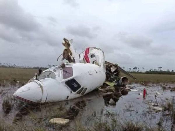 El Gobierno anterior se caracterizó por bajos reportes de narcoavionetas. En la foto, el jet ejecutivo que cayó con 400 kilos de cocaína en Gracias a Dios en junio de 2025.
