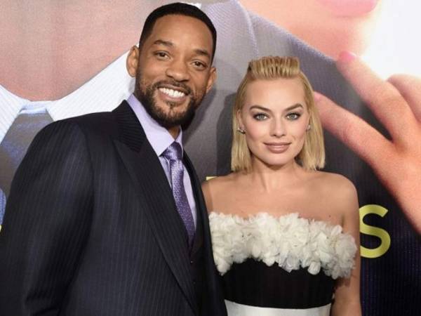Will y Margot se conocieron grabando la película 'Focus: maestros de la estafa'. Foto: AP