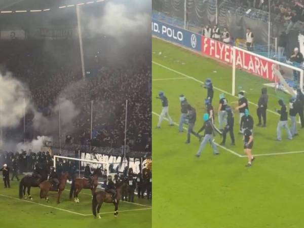 Disturbios e invasión de campo marcaron el duelo entre Mannheim y Kaiserslautern por la Copa de Alemania.