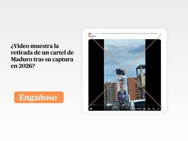 Captura de pantalla a una publicación de X hecha el 3 de enero de 2026, adaptada a esta cartela.