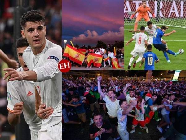 Italia batió a España en la tanda de penales (4-2) tras haber empatado 1-1 en el tiempo reglamentario y en la prórroga, este martes en Wembley, clasificándose para la final de la Eurocopa. Aquí las mejores imágenes.