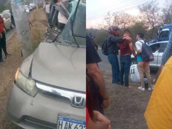 El percance ocurrió a la altura de la represa de Los Laureles, metros antes de la intercepción a Mateo.