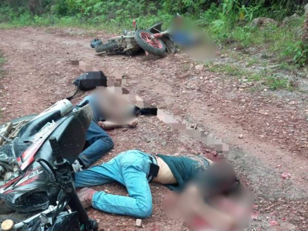 Tres personas perdieron la vida en una masacre registrada en Victoria, Yoro. Estas son las impactantes imágenes que dejó este hecho violento.