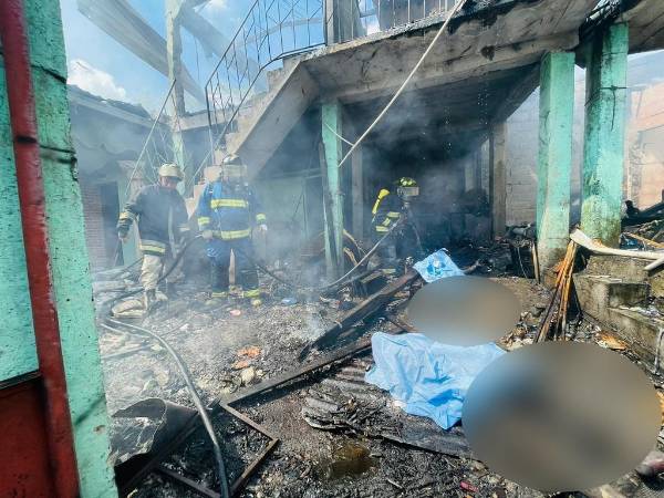 La dantesca escena que dejó la fuerte explosión en una cohetería en Copán.