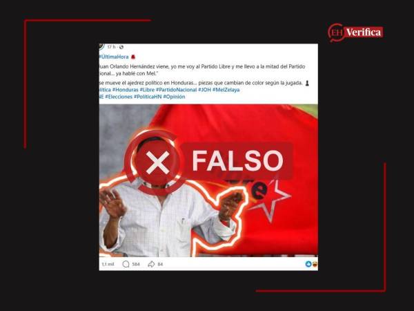 Captura de pantalla a una publicación de Facebook hecha el 20 de abril de 2026, adaptada a esta cartela.