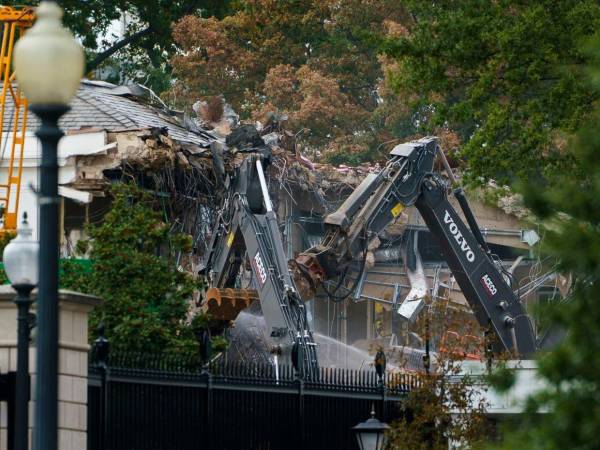El Ala Este fue añadida a la Casa Blanca en 1942.