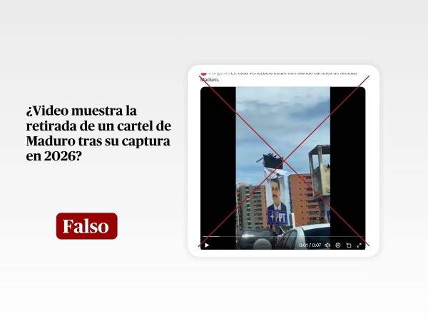 Captura de pantalla a una publicación de X hecha el 3 de enero de 2026, adaptada a esta cartela.