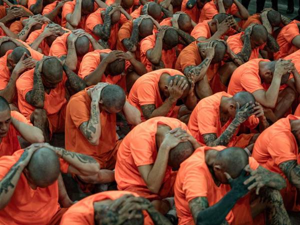 Vestidos con uniformes color naranja y rapados, llegaron los primeros 123 presos al Centro de Alta Contención contra el Crimen Organizado (CACCO), la megacárcel que construyó Costa Rica y que está inspirada en el modelo implementado por el presidente de El Salvador, Nayib Bukele. Aquí las imágenes.