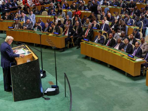 El presidente de Estados Unidos, Donald Trump, durante la Asamblea General de las Naciones Unidas