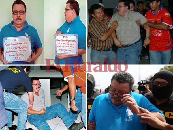 Así ha sido el paso por los tribunales de justicia del exalcalde de San Pedro Sula, Óscar Kilgore, quien este lunes quedó el libertad tras dos años y medio en prisión. (Fotos: EL HERALDO Honduras)