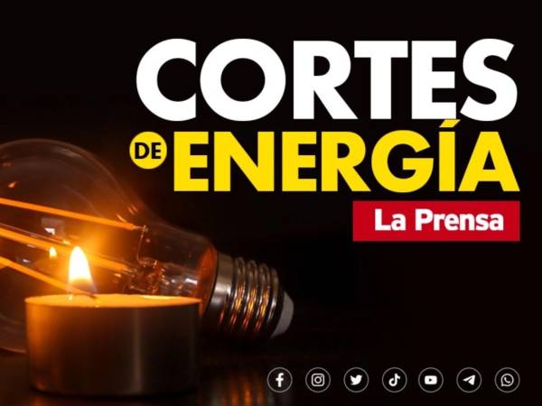 Sin energía eléctrica estarán cinco municipios de Honduras este miércoles, informó la Enee.