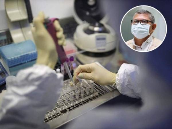 El viceministro de Salud, Nery Cerrato, anunció que Honduras tendrá la capacidad de realizar 3,000 pruebas PCR diarias muy pronto. Foto: EL HERALDO.