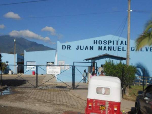 La recién nacida fue ingresada de emergencia al Hospital Juan Manuel Gálvez, en Gracias, Lempira.