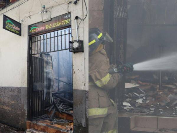 Reconocido por su exquisita comida, panadería y su historia, siendo uno de los primeros negocios en el centro de la capital, Chinda Díaz hoy queda bajo escombros y cenizas, luego de que un voraz incendio consumiera gran parte del local y algunos comercios aledaños. Así quedó el negocio.