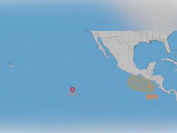 Nace la primera depresión tropical en el Pacífico.