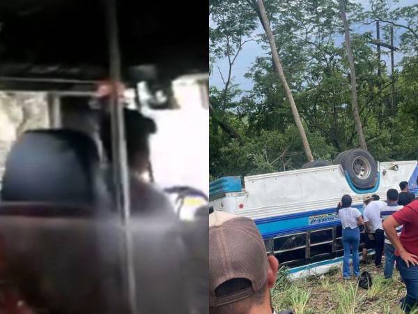 Momentos antes de que el autobús, que llevaba casi 30 pasajeros, se volcara, uno de ellos grabó todo, donde se logra observar el exceso de velocidad en el que se conducía. Aquí el cuadro a cuadro.
