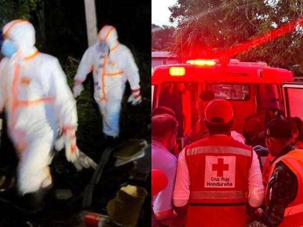 La mañana de este lunes, las autoridades aún realizan trabajos de mitigación en la zona donde ocurrió el fatal accidente entre una rastra que transportaba cianuro y un bus, en el municipio de Quimistán, en el departamento de Santa Bárbara. El accidente dejó al menos 9 personas muertas a causa de las graves heridas y golpes.