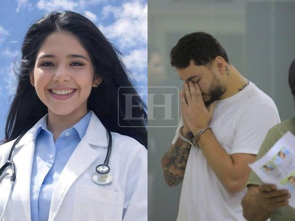 Dennis Galván ingresó al juzgado de San Pedro Sula para continuar con el procedimiento judicial que enfrenta. Así fue el momento en que inclinó su rostro y empezó a llorar.