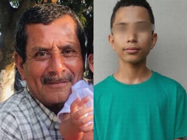 Lamentable. Un abuelo junto a su nieto fueron embestidos por un taxi en La Garroba, Potrerillos, Cortés. Familiares de las víctimas llegaron desconsolados a la zona.