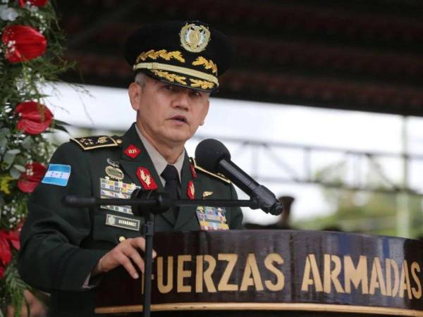 Roosevelt Hernández, exjefe de las Fuerzas Armadas de Honduras.