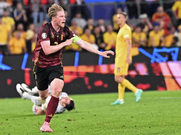 Kevin De Bruyne anotó el segundo tanto de la selección de Bélgica.