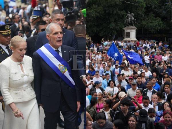 Cientos de simpatizantes nacionalistas abarrotaron las principales avenidas del centro de Tegucigalpa. Luego de su discurso oficial, Asfura salió a saludarlos personalmente.