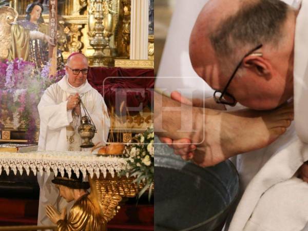 La Basílica de Suyapa fue escenario este Jueves Santo de la tradicional misa del lavado de pies, una de las celebraciones más significativas de la Iglesia católica durante la Semana Santa.