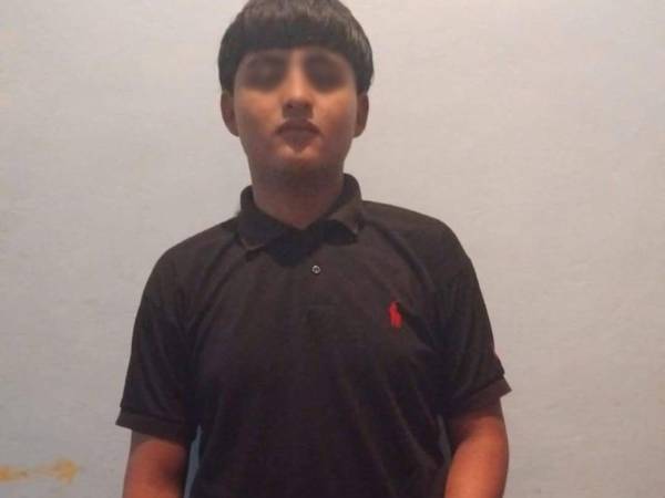 Josué Alonso Ramos Castro, menor de 16 años de edad.