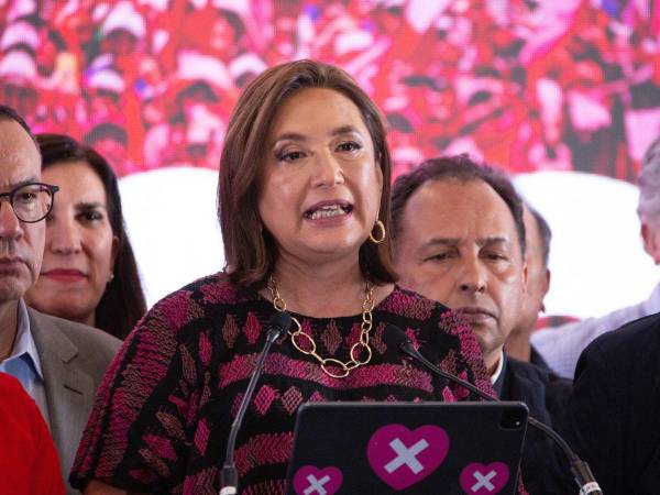 Gálvez brindó un discurso ante simpatizantes en un hotel de Ciudad de México en horas de la madrugada de este lunes 3 de junio.