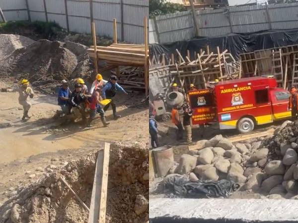Tres personas quedaron atrapadas bajo tierra mientras ejecutaban labores de construcción en Gracias, Lempira.