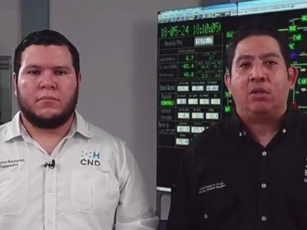 El gerente interino de la ENEE, Erick Tejada y el Gerente Coordinación Técnica, Christian Sanabria, aseguraron en cadena nacional que la sequía y la ola de calor están afectando el sistema energético del país.