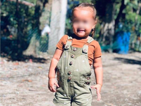 Foto en vida de Mayerlin Martínez, de 2 años de edad.