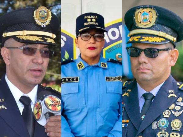 En la foto, al lado derecho figura el director de la Unidad Antiextorsión y Lucha Contra Organizaciones Terroristas, Sulay Ponce como subdirectora y Cristian Nolasco, quien asumirá el cargo de jefe de operaciones.