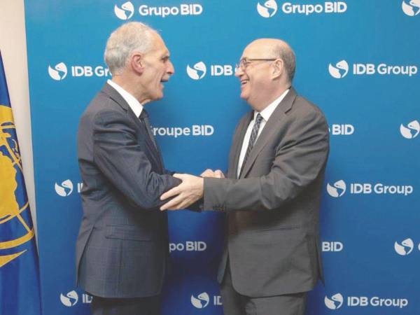 Nasry Asfura e Ilan Goldfajn conversan en Estados Unidos sobre temas de cooperación y financiamiento para el país.