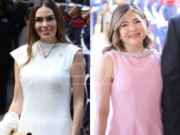 Desde diputadas hasta las esposas del presidente y del alcalde, así lucieron algunas mujeres en la toma de posesión de Nasry Asfura.