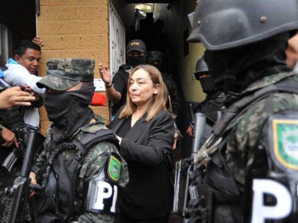 Tábora, exministra durante la administración de Juan Orlando Hernández, fue arrestada por la PMOP en noviembre de 2023.