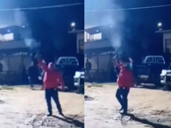 El alcalde olanchano empezó a ejecutar su arma estando ebrio.