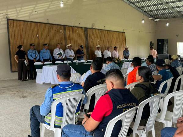 La Jefatura Regional N.° 9 de la Policía Nacional, junto con la UDEP-18 de Yoro, sostuvo una reunión clave con representantes de asociaciones ganaderas y alcaldes.