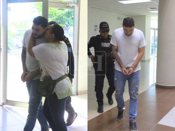 Atentos al ingreso de Dennis Galván al Juzgado de San Pedro Sula estaban los familiares del sospechoso del crimen de Valeria Alvarado.