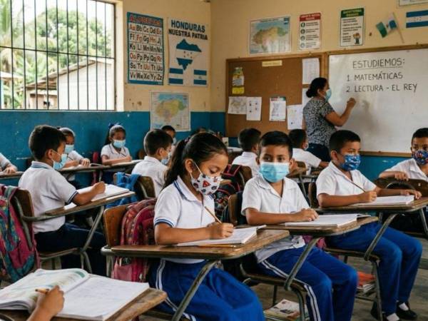 La Secretaría de Educación autorizó el regreso a clases este lunes 20 de julio, pero en Cofradía, Cortés, alumnos, docentes y personal administrativo deberán cumplir medidas de bioseguridad.