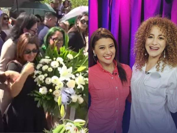Milagro Flores, excompañera y amiga de Mayra Tercero, fue una de las muchas figuras públicas que se hicieron presentes en el sepelio de la presentadora.